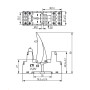 Колодка 12А 8к 300V AC тип Т для промежуточного реле ERM2 [2473012] ERB2-T ETI