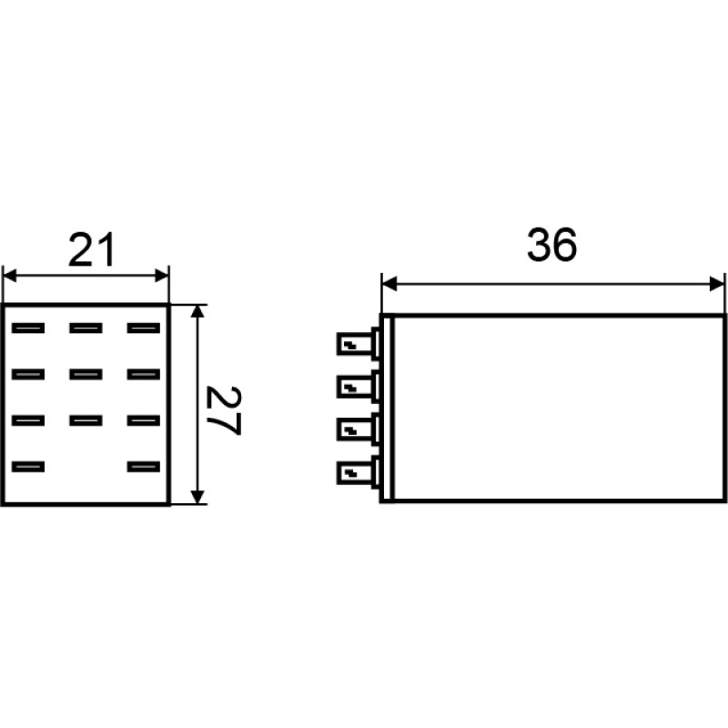 Проміжне реле 3А 3к 12V AC МY3 [A0090010027] АСКО