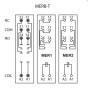 Колодка для 12А 300V АС тип M для проміжного реле MER2 [2473036] MERB-M ETI