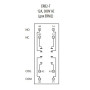 Колодка 12А 8к 300V AC тип Т для промежуточного реле ERM2 [2473012] ERB2-T ETI