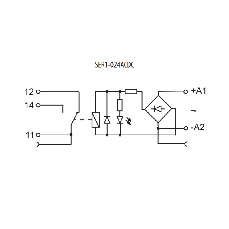 Интерфейсное реле 6A 1CO 250V AC электромеханическое [2473052] SSR1-024 ETI