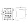 Универсальный блок защиты 10-100A [NTBZ30110] УБЗ-301 10-100А Новатек-Електро