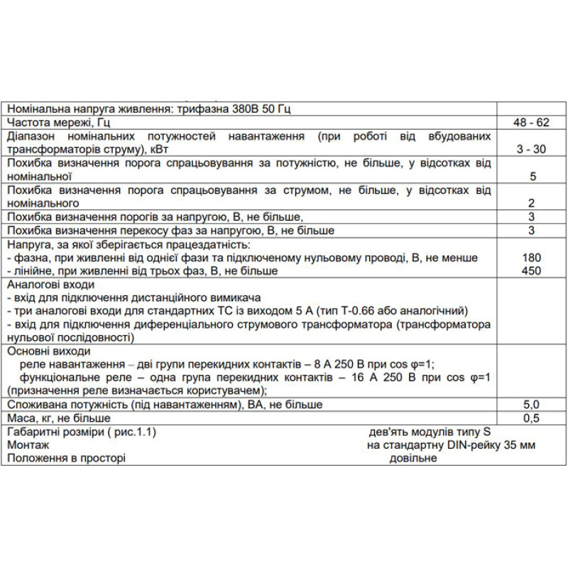 Трехфазное реле ограничения мощности 30кВт [NTOM31000] ОМ-310 Новатек-Електро