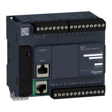 Логический контроллер (ПЛК) M221 24 входов/виходов 240V AC 14/10 реле RS485, EtherNet [TM221CE24R] Modicon Schneider Electric