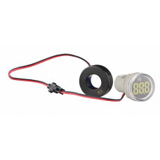 Ваттметр цифровой 26/45 кВт 230/400V AC тип А ᴓ22мм круглый белый [A0190010207] U-ADM-W АСКО
