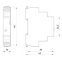 Реле часу 8А 230В 0.3-30сек затримка на вимкнення [i0310028] e.control.t16 E.NEXT