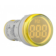 Частотомер цифровой 5-99Hz ᴓ22мм круглый желтый [A0190010165] U-ADM-Hz АСКО