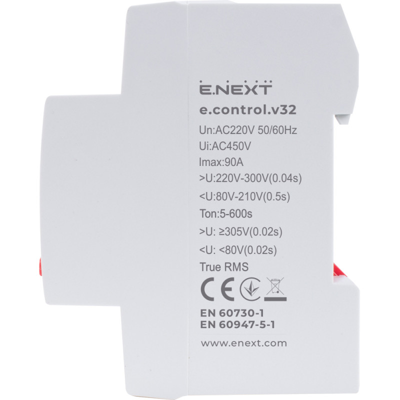 Однофазное реле контроля напряжения 32А с индикацией [p0690031] E.NEXT e.control.v32