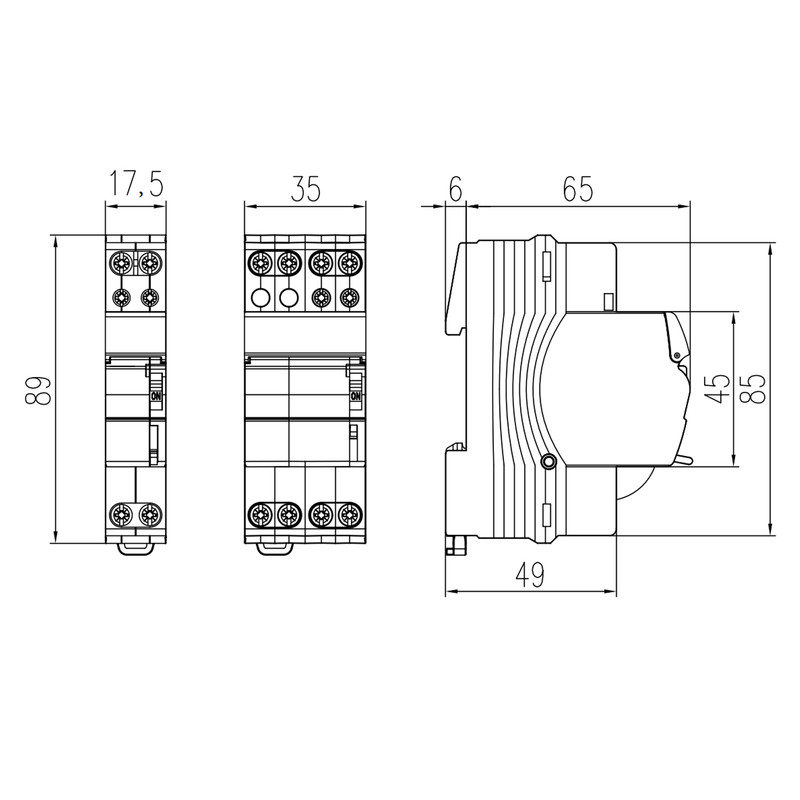 Імпульсне реле 1P 16A AC 230В 2NO [GWD6659] RLB GEWISS