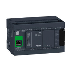 Логический контроллер (ПЛК) M241 24 входа/выходов 24В транзистором 2xRS485 EtherNet, CAN [TM241CEC24T] Modicon Schneider Electric