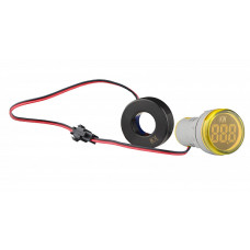 Ваттметр цифровой 26/45 кВт 230/400V AC тип А ᴓ22мм круглый желтый [A0190010205] U-ADM-W АСКО
