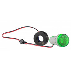 Ваттметр цифровой 26/45 кВт 230/400V AC тип А ᴓ22мм круглый зеленый [A0190010204] U-ADM-W АСКО