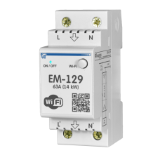 Однофазное реле напряжения со счетчиком 63А Wi-Fi [NTRN129S0] ЕМ-129 Новатек-Електро