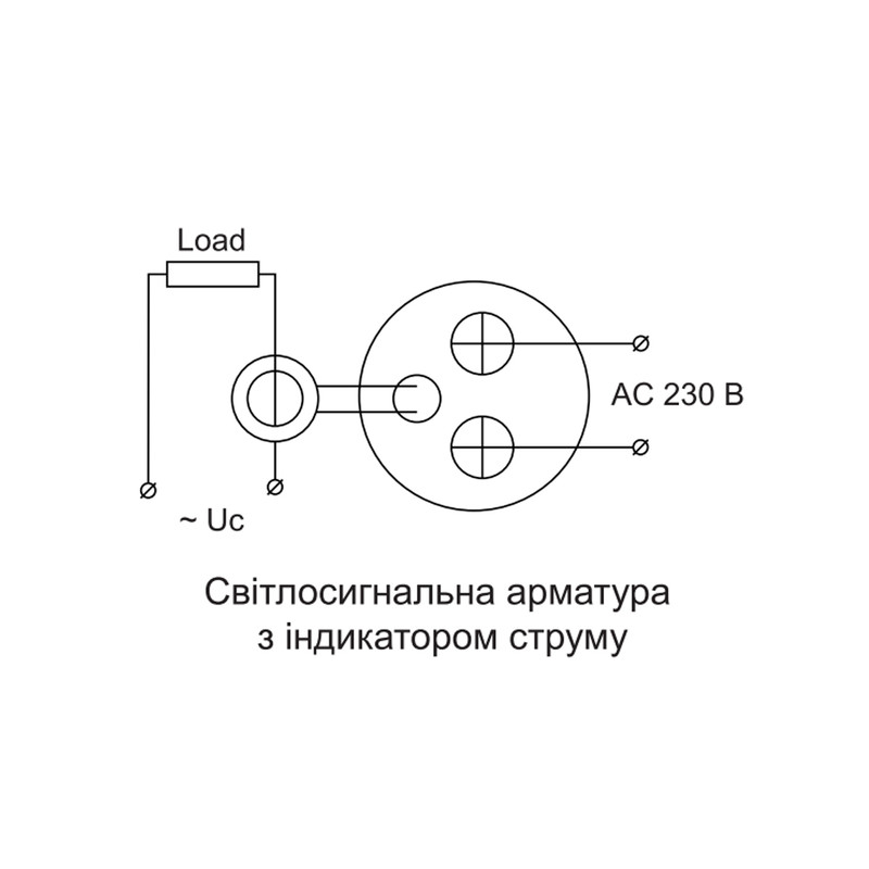 Амперметр цифровой 5-100А ᴓ22мм круглый зеленый [A0190010159] U-ADM-A АСКО