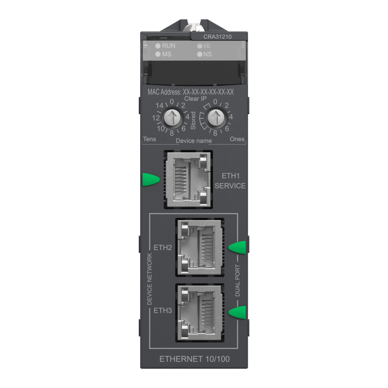 Модуль X80 RIO 3xEtherNet [BMXCRA31210] Schneider Electric