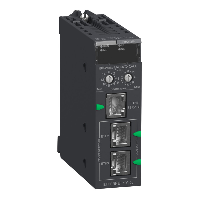 Модуль X80 RIO 3xEtherNet [BMXCRA31210] Schneider Electric