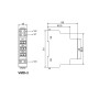 Вольтметр цифровий модульний трифазний AC 80-500V [A0010250002] VMD-3 АСКО