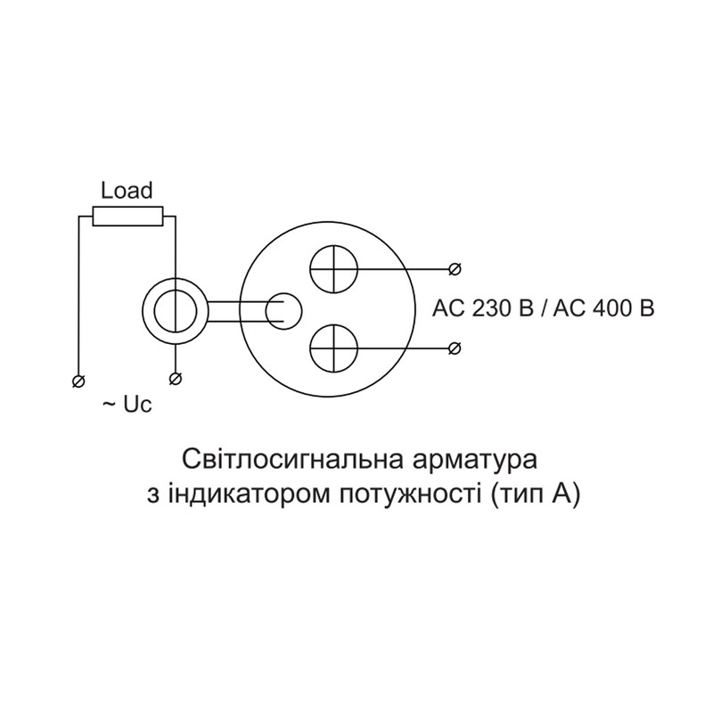 Ваттметр цифровой 26/45 кВт 230/400V AC тип А ᴓ22мм круглый красный [A0190010203] U-ADM-W АСКО