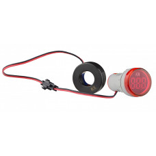 Ваттметр цифровой 26/45 кВт 230/400V AC тип А ᴓ22мм круглый красный [A0190010203] U-ADM-W АСКО