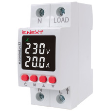 Однофазное реле контроля напряжения 32А с индикацией [p0690028] E.NEXT e.control.vc32