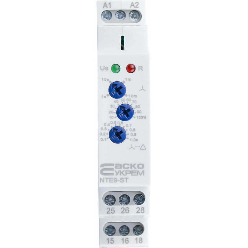 Реле часу 16А 12-240В AC/DC 1с-10хв [A0010240010] NTE9-ST АСКО