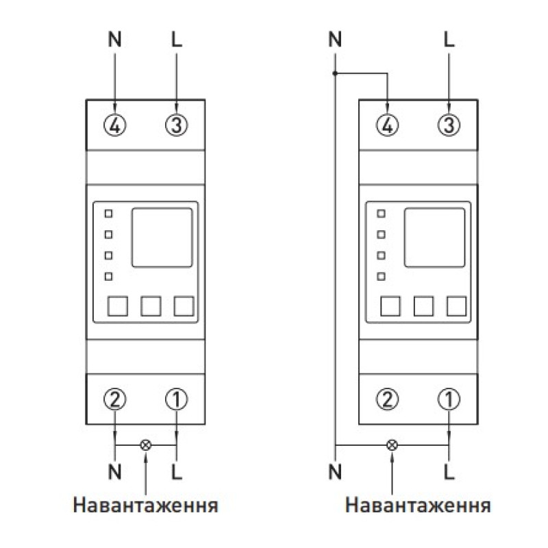 Однофазное реле контроля напряжения и тока 63А с индикацией [p0690103] e.control.pro.vcm63 E.NEXT