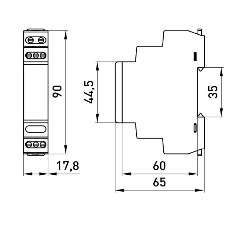 Реле контролю рівня рідини 8А 24-240V AC/DC 1CO [p075001] E.NEXT e.control.l01