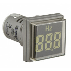 Частотомер цифровой 5-99Hz ᴓ22мм квадратный белый [A0190010152] U-ADM-Hz АСКО