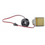 Амперметр-вольтметр-частотомер цифровой 5-100А 50-500V AC 5-99Hz ᴓ22мм квадратный желтый [A0190010195] U-ADM-VAHz АСКО