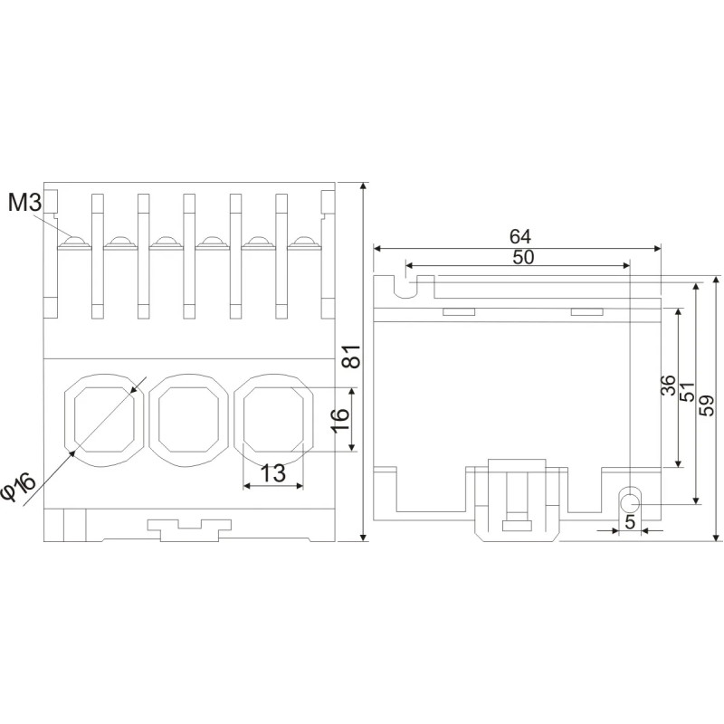 Реле захисту двигуна 1-6A AC 380V [SOPR-SS3-06-440] Samwha