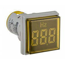 Частотомер цифровой 5-99Hz ᴓ22мм квадратный желтый [A0190010150] U-ADM-Hz АСКО