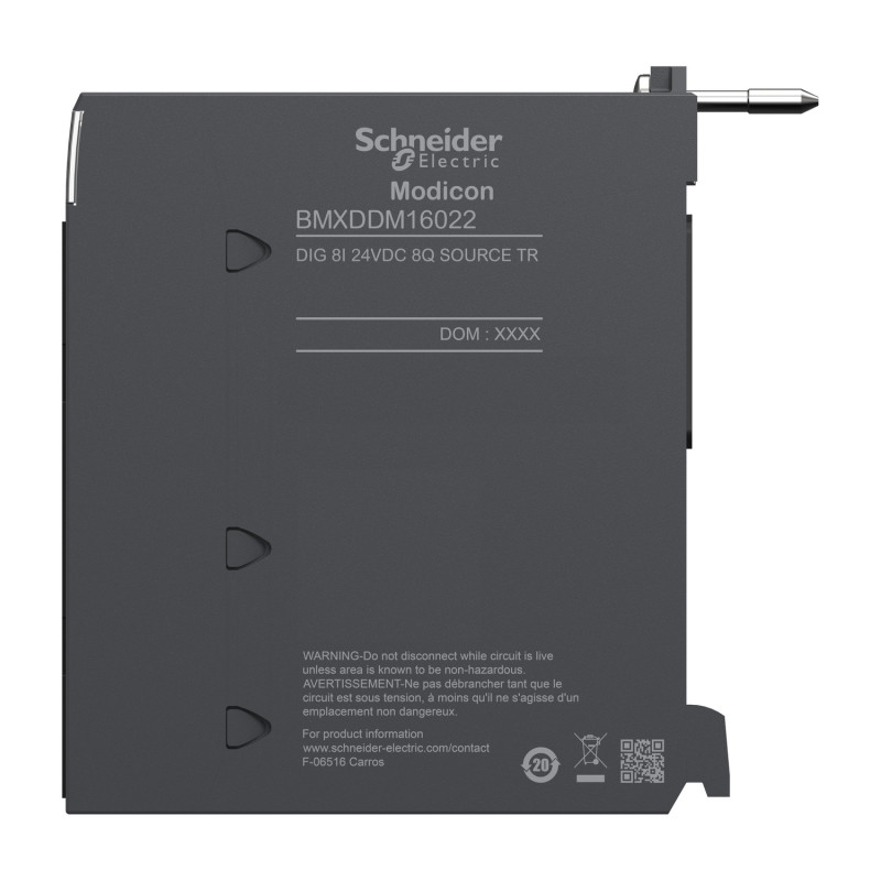 Модуль цифровий 8 вхід 24V DC 8 вихід транзисторне джерело [BMXDDM16022] Schneider Electric