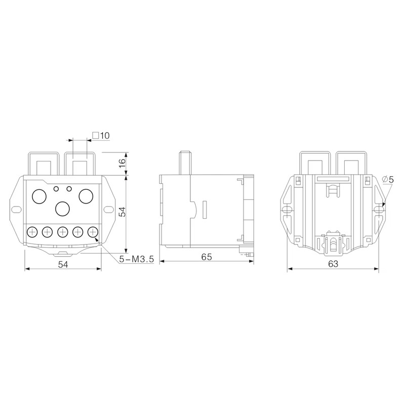 Реле захисту двигуна 5-70А AC 90-260V [EOCR-SS-220-70A] Samwha