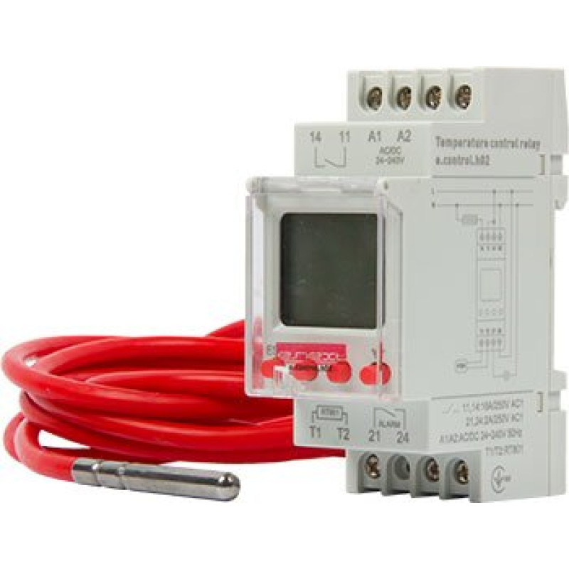 Реле контроля температуры 16А 240В с внешним датчиком [i0310017] e.control.h02 E.NEXT