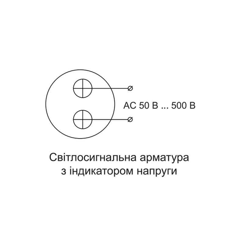 Вольтметр цифровой 50-500V AC ᴓ22мм квадратный желтый [A0190010140] U-ADM-V АСКО
