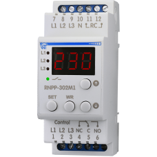 Трифазне реле напруги і контролю фаз 12А [NTRNP302М] РНПП-302М1 Новатек-Електро