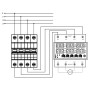 100A Трифазне реле контролю напруги та струму [AVR-100T] Samwha