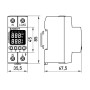 Однофазное реле контроля напряжения 63А с индикацией [p0690030] E.NEXT e.control.vc63