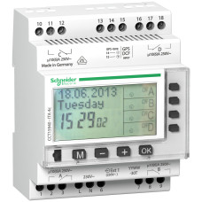 Таймер электронный многофункциональный 10A 230V AC 4 канали годовой [CCT15940] Acti9 ITA Schneider Electric