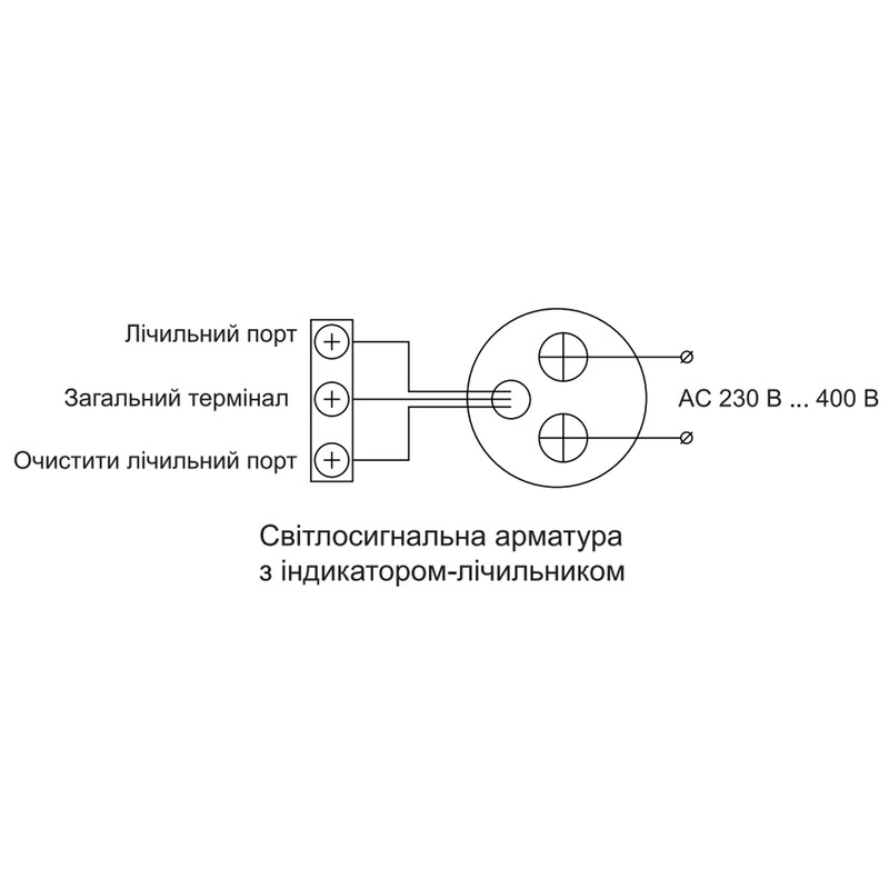 Счетчик цифровой 1-999999 количество событий ᴓ22мм круглый зеленый [A0190010184] U-ADM-С АСКО