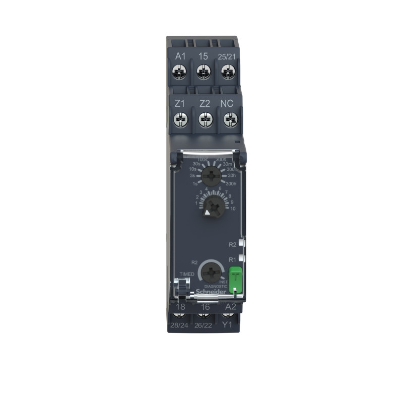 1сек-300годин затримка на увімкнення реле часу 5A 24-240В AC/DC [RE22R2AMR] Schneider Electric