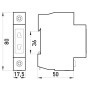 Розетка на DIN-рейку 2P [s004001] e.socket.stand.din E.NEXT