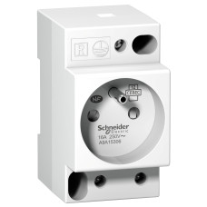Розетка на DIN-рейку 2P+PE 16A 250V [A9A15306] Schneider Electric