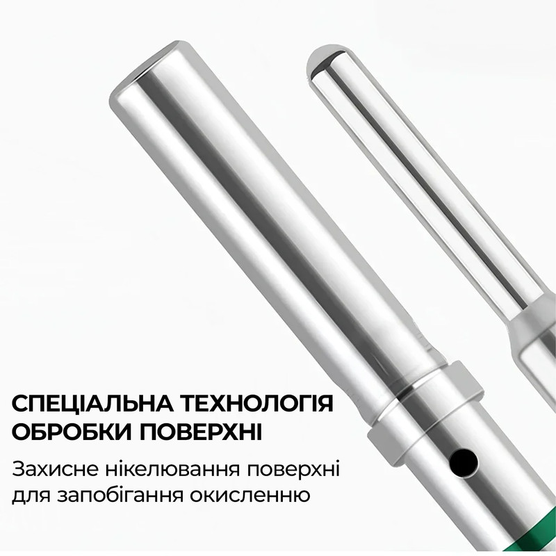 Автомобильный разъем штырь Deutsch DT Size 16 (1 шт.) 0,75–2мм.кв 14-18AWG никелированный [0460-201-16141] TACTIX