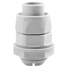 RD16 IP54 ПВХ кабельный ввод для отверстий 1/2" кабель max Ø16мм поворотный для шкафов серый [DX54216] Gewiss
