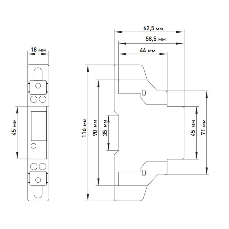 Однофазний електронний лічильник 45А клас 1 [i0310031m] E.NEXT e.control.w04m
