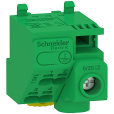 Клеммный блок PE 63A 5 отверстий 1x25мм.кв/4x4мм.кв [LGYT1E05] Linergy Schneider Electric