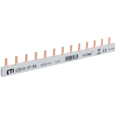Шина соединительная 1P 100А типа PIN (штырь) 54 модуля 10мм.кв 1500V DC (1м) [2921104] IZS 10/1F/54 ETI