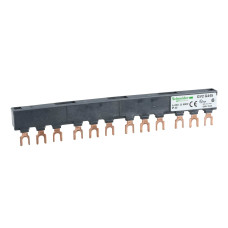 Шина соединительная 3P 63A типа FORK (вилка) 12 модулей 4x45мм (17,9см) [GV2G445] Schneider Electric