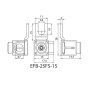 Клемма вводная 6-25мм.кв 80A Fork (вилка) длина 15мм ввод сбоку 690V AC [2921282] EFB-25FS-15 ETI